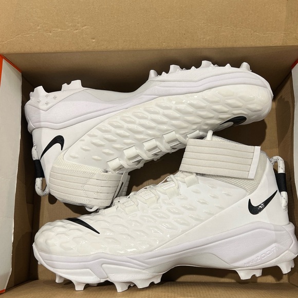 Nike Force Savage Pro 2 Shark White Football Cleats Size 16 WIDE - CK2823-100